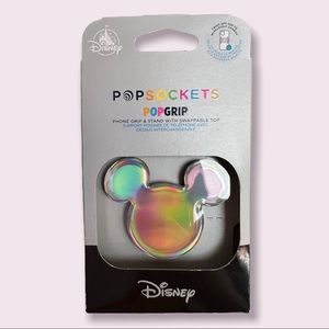 🆕Disney Parks Official Mickey Shaped Iridescent PopSocket